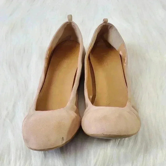 J. Crew Cece Suede Leather Ballet Flats - 8 - Picture 1 of 8